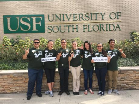 USF Students Throw Up Their Bull Horns to Shut Out Trafficking