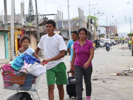 People Affected by Ecuador Earthquake