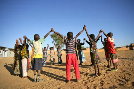 Children Holding Hands in a Circle