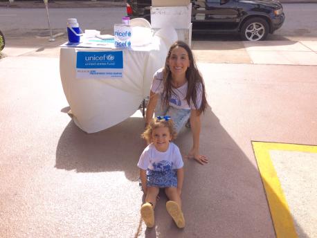 UNICEF Volunteer and Daughter at Publix