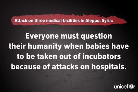 Attack on Medical Facilities in Aleppo Syria