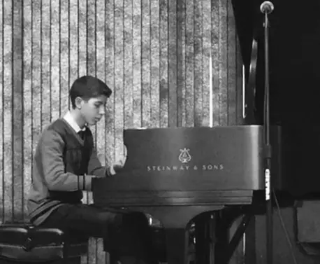 Person Playing Piano
