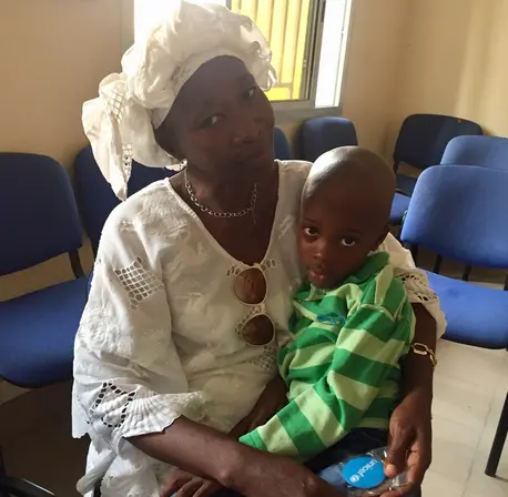 Woman holding Child