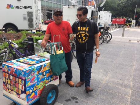 Two Men at an Ice Cream Cart