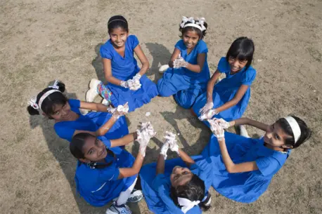 Children Sitting in Circle