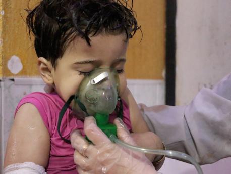 At least 42 people died trapped in their homes in a reported poison gas attack in Douma, Syria. More than 500 were injured.
