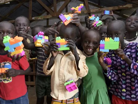 Children at Kenya's Kakuma Refugee Camp participate in UNICEF-supported Early Childhood Development programs. unicef, unicef usa, kenya, kakuma, kalobeyei, refugees, early childhood education