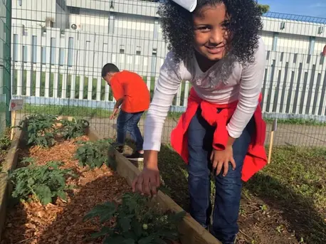 Kids can help tend the community gardens established as part of a new nutrition program launched by UNICEF USA in partnership with the Boys & Girls Clubs of Puerto Rico. The gardens will help keep fresh fruit and vegetables on the menu. Hurricane Maria, Puerto Rico, hurricane recovery efforts in Puerto Rico, UNICEF USA
