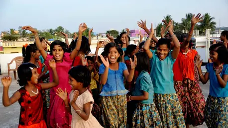 Children Celebrating