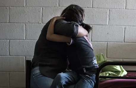 Two People Hugging