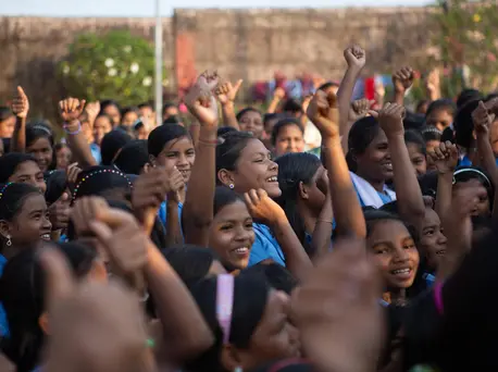 Girls at the Ashram boarding school in Thutibar, Rayagada district, India in October 2018. UNICEF, India, child marriage, education for girls, education