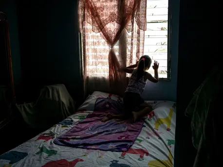 A 4-year-old girl at home in El Progreso, Honduras in 2016. unicef, unicef usa, immigration, undocumented immigrants, immigrant children, migrant children, immigration reform, immigration policy