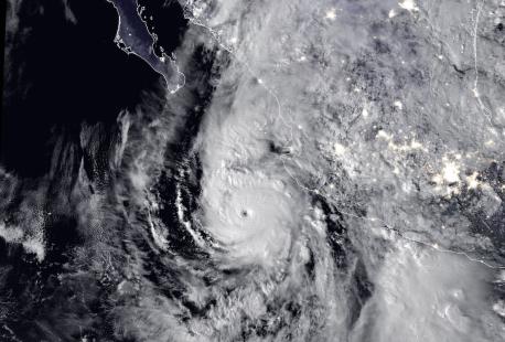 Aerial View of Hurricane Willa