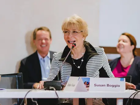 UNICEF USA Southwest Regional Board Chair Susan Boggio participates in the UNICEF International Council Symposium in Florence, Italy. November, 2018.