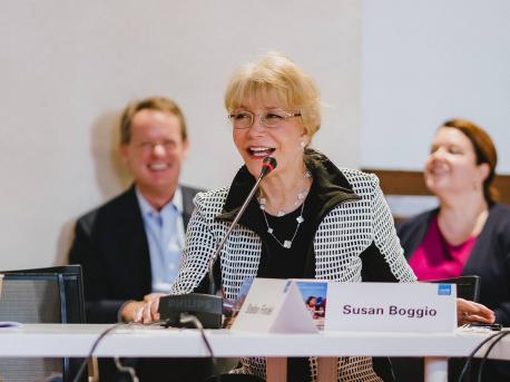 UNICEF USA Southwest Regional Board Chair Susan Boggio participates in the UNICEF International Council Symposium in Florence, Italy. November, 2018. 