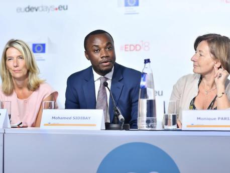 In June, Mohamed Sidibay joined a panel discussion during a day-long event dedicated to the protection of education in conflict organized by the Directorate-General for European Civil Protection and Humanitarian Aid Operations as part of the European Dev