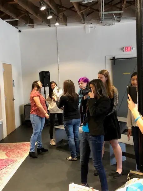 Woman Taking Photos
