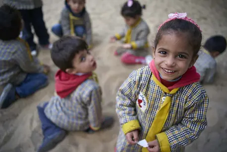 Children Playing in the Sand