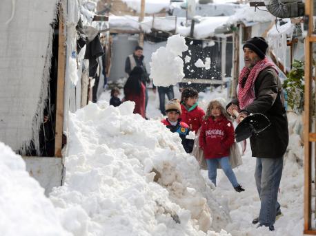UNICEF, Lebanon, Syrian refugees, winter, winterization, humanitarian aid