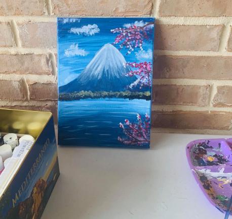 Picture of a Painting of a Mountain