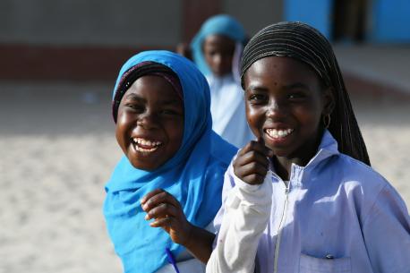 UNICEF works with partners around the world to improve opportunities for girls to attend school and complete an education so that they can reach their full potential.
