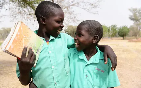 Children Hugging with Books