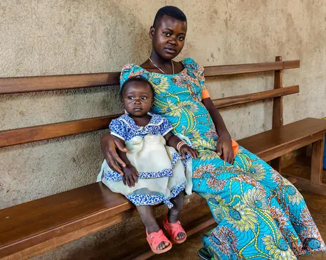 A mother and her infant daughter from the Democratic Republic of Congo were both able to recover from Ebola with support from UNICEF. A mother and her infant daughter from the Democratic Republic of Congo were both able to recover from Ebola with support from UNICEF.