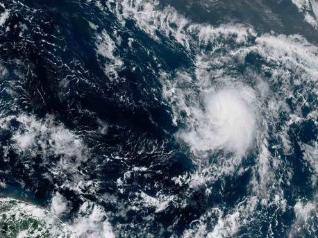 On July 22, 2020, Tropical Storm Gonzalo churns toward the Caribbean