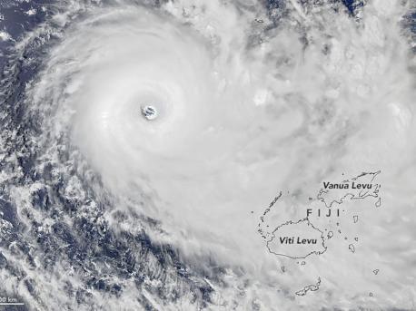 Aerial View of Hurricane