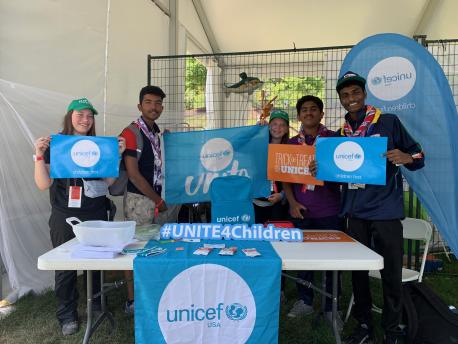 UNICEF UNITE4Children Booth