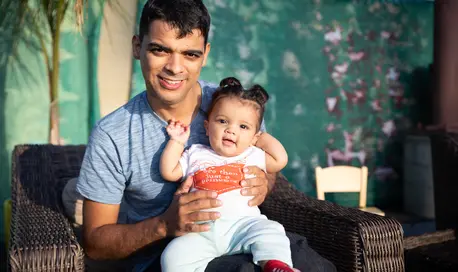 A father and daughter from Argentina who recently received support from Jewish Family Service of San Diego, part of the Rapid Response Network working in the San Diego border region to protect the rights of asylum seekers. A father and daughter from Argentina who recently received support from Jewish Family Service of San Diego, part of the Rapid Response Network working in the San Diego border region to protect the rights of asylum seekers.