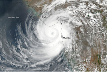 Cyclone Tauktae hit India's western state of Gujarat on May 18, 2021.