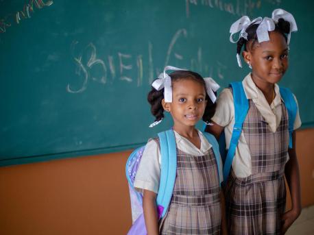 A back-to-school took place on October 4, 2021 at Saint Anne School in Les Cayes, Haiti.
