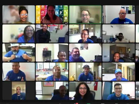The City of Houston Parks and Recreation Department staff met virtually for a youth mental health first aid training session with the Harris Center on May 25, 2022. The City of Houston Parks and Recreation Department staff met virtually for a youth mental health first aid training session with the Harris Center on May 25, 2022.