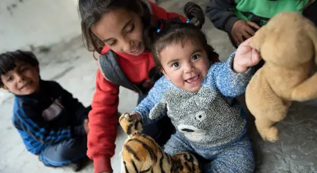 Baby Hiba after recovering from severe acute malnutrition with UNICEF support. Baby Hiba after recovering from severe acute malnutrition with UNICEF support.