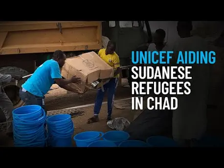 Thumbnail for video UNICEF Aiding Sudanese Refugees in Chad