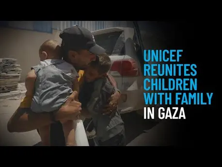 Thumbnail for video UNICEF Reunites Children With Family in Gaza