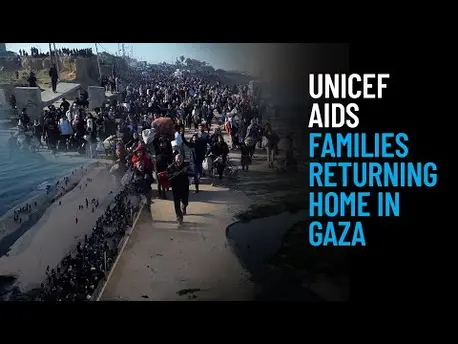 Thumbnail for video UNICEF Aids Families Returning Home in Gaza