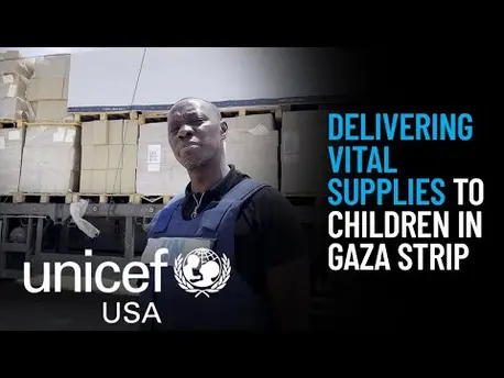 Thumbnail for video UNICEF on the Ground: Delivering Vital Supplies to Children in Gaza Strip