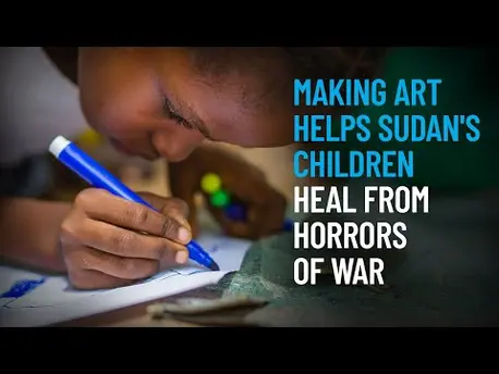 Thumbnail for video Making Art Helps Sudan's Children Heal From Horrors of War