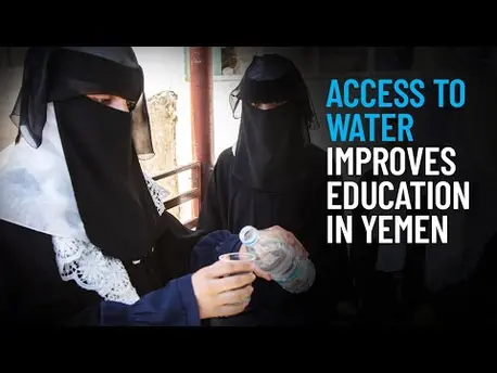 Thumbnail for video UNICEF solar-powered water systems keep children learning in Yemen