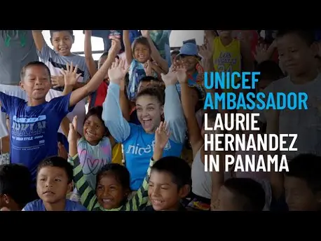 Thumbnail for video UNICEF Ambassador Laurie Hernandez in Panama