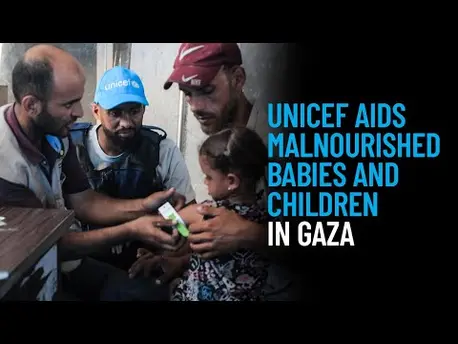 Thumbnail for video UNICEF Aids Malnourished Babies and Children in Gaza