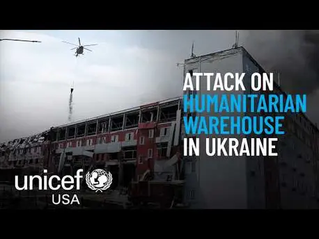 Thumbnail for video Attack on Humanitarian Warehouse in Ukraine