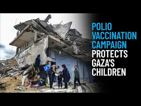 Thumbnail for video Polio Vaccination Campaign Protects Gaza's Children