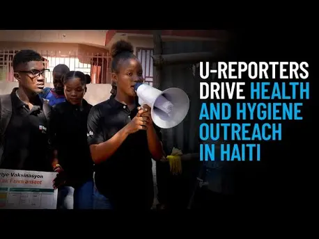 Thumbnail for video U-Reporters Drive Health and Hygiene Outreach in Haiti