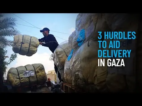 Thumbnail for video 3 Hurdles to Aid Delivery in Gaza