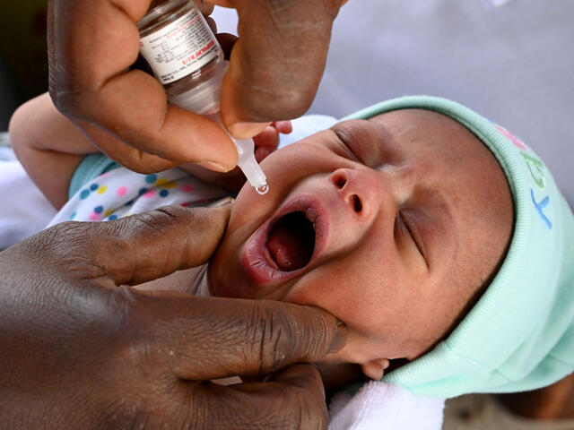 Child being given a vaccine