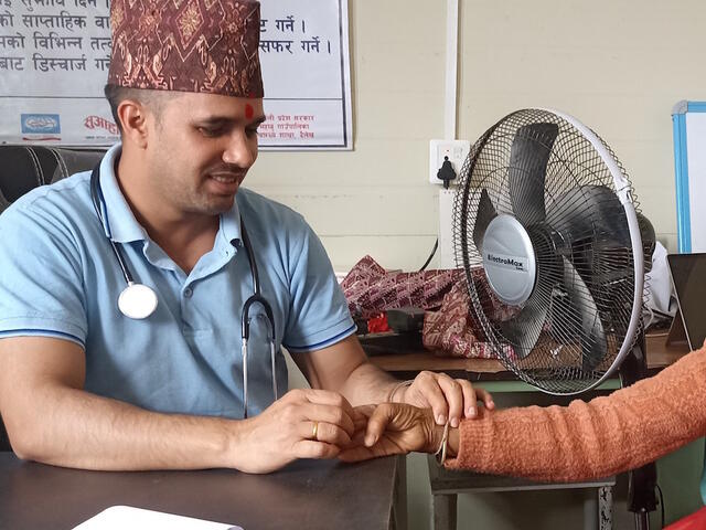 Dr. Dharma Raj Regmi is the medical superintendent at the Dailekh District Hospital Health Service in Nepal. 