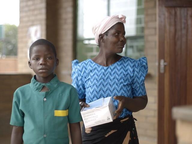 Chifundo, 10, receives treatment for type 1 diabetes at Neno District Hospital in Malawi.